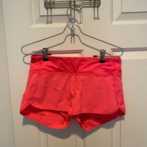 Bright Pink Luluemon Shorts